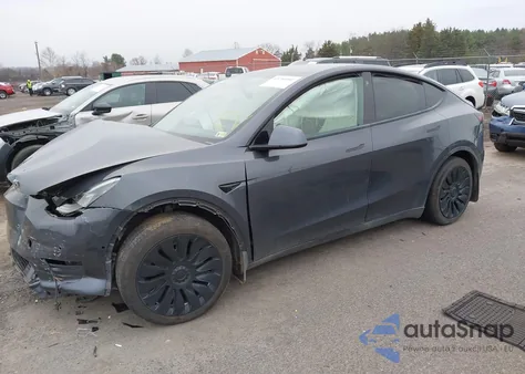 2021 Tesla Model Y Long Range Dual Motor All-Wheel Drive from USA, damaged, VIN 5YJYGAEE9MF197606